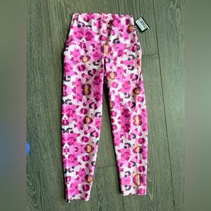 Exotica Animalistic Pink Performance Booty Scrunch High Waisted Capri Leggings